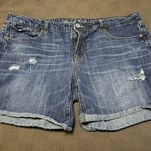 American Eagle jean shorts.